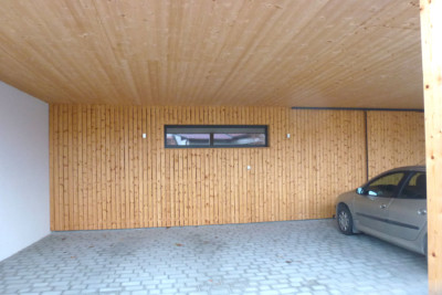 Massivholz-Stur-Garage